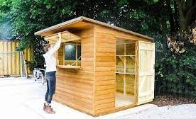 How to Install a Wooden Shed Bar