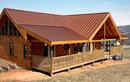 Copper-colored metal roofing