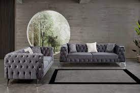 Grey Velvet Sofa Living Room Ideas