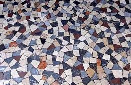 Terrazzo mosaic flooring