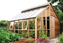half shed, half greenhouse