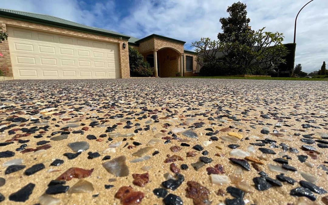 Exposed aggregate driveways