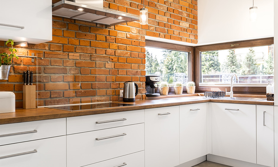 Elevate Your Kitchen Design with a Brick Backsplash