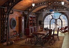 Steampunk interior decor