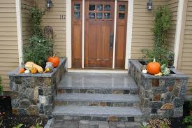 Front door granite steps