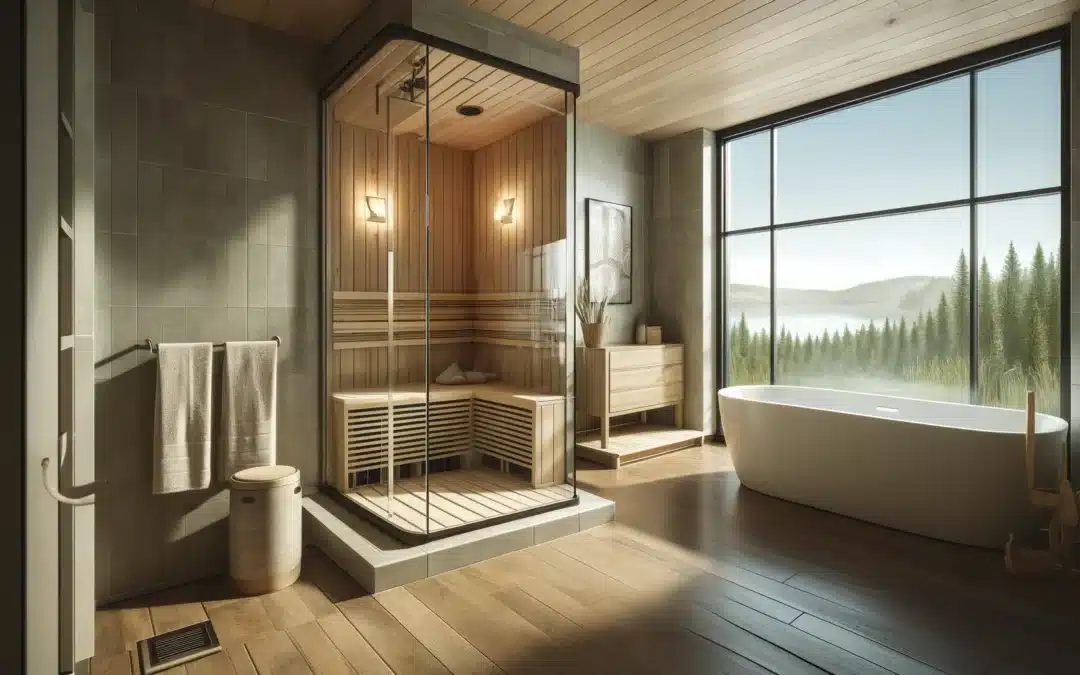 sauna in your home bathroom