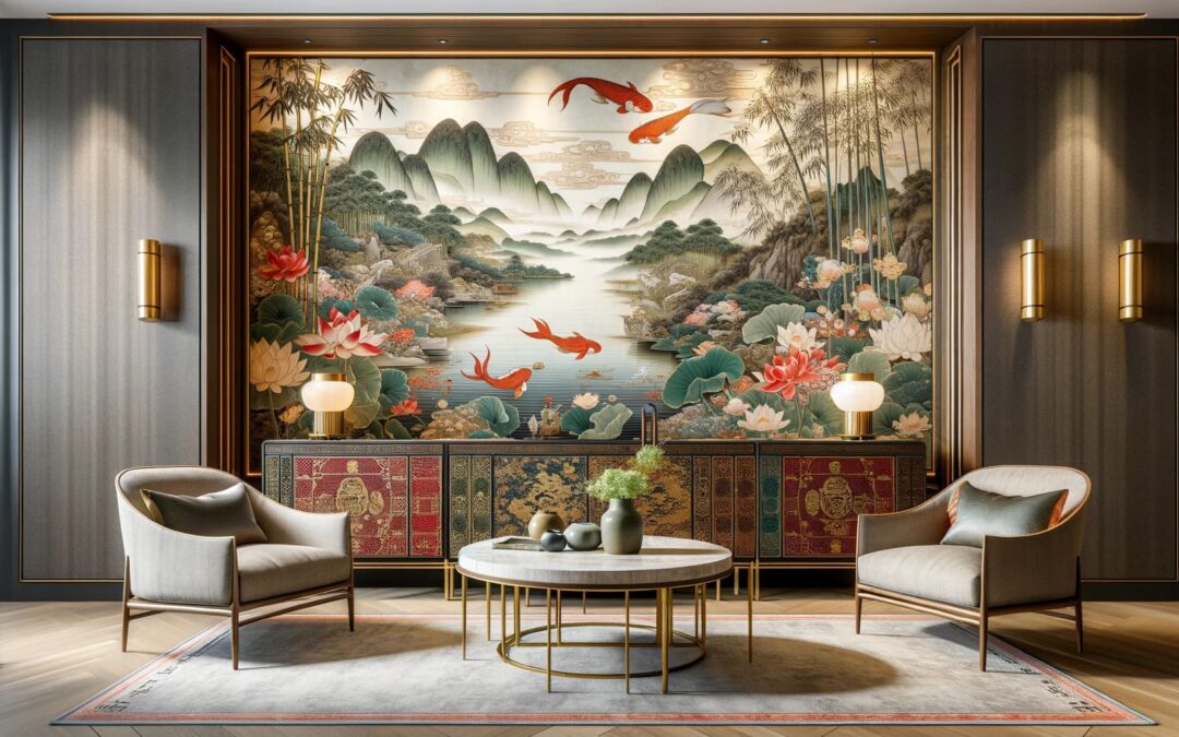 Chinese-inspired wall decor