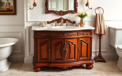 Luxury Bow Front Floor Mount Vanity – Premium Style