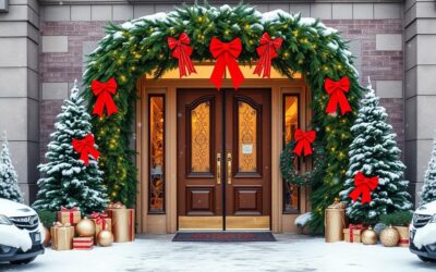 Stunning Christmas Decorations for Entrance Ideas